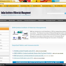 web portals: iimmbangalore